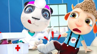 Doctor Panda Helps Kids | Funny Kids Songs + Nursery Rhymes | Dolly And Friends | Cartoon For Kids