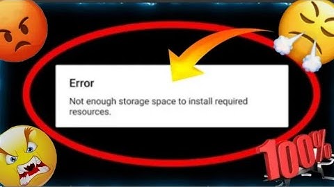 How To Fix Not Enough Storage Space to install required resources😱Problem solve 💯 today