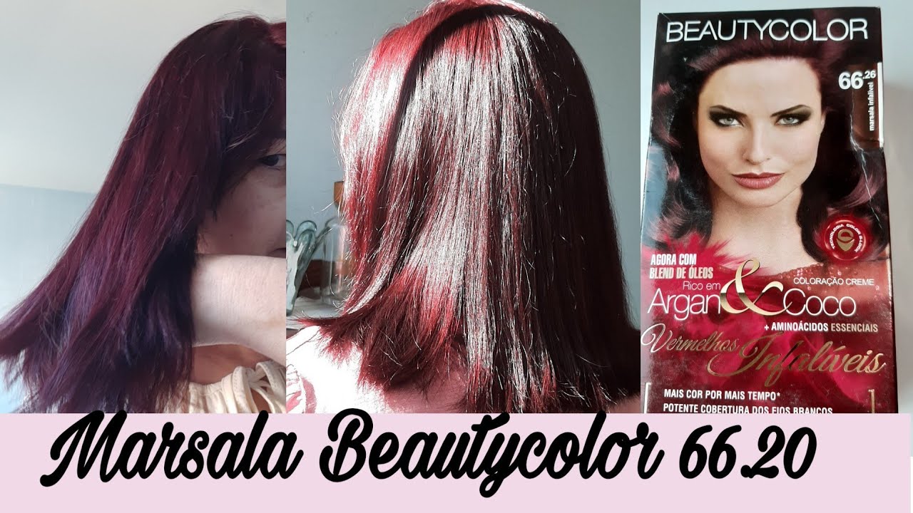 Coloração Marsala Beautycolor 66.26 +6.0 - YouTube