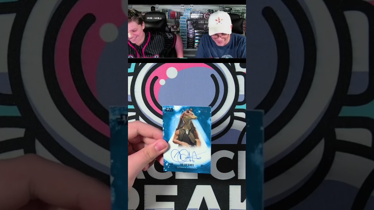 Insane! Jar Jar Binks Auto Card Pull Revealed! #shorts