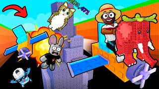 PILOTAMOS AVIÕES PARA PEGAR BRAINROTS NO ROBLOX com O LAR...