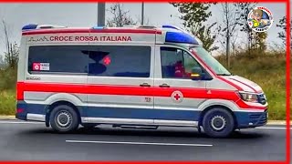 Bergamo – Arrivo Ambulanza Croce Rossa Bergamo Odv in emergenza 🚨 