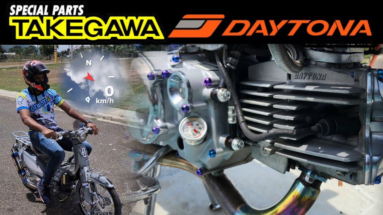 proyecto daytona anima 190 4v kit racing 212cc, super cub plásticos cubra exotic exhibition takegawa