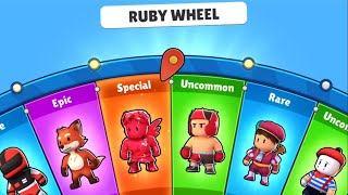 New Ruby Wheel | Ruby Cupid | Stumble Guys Special Skin