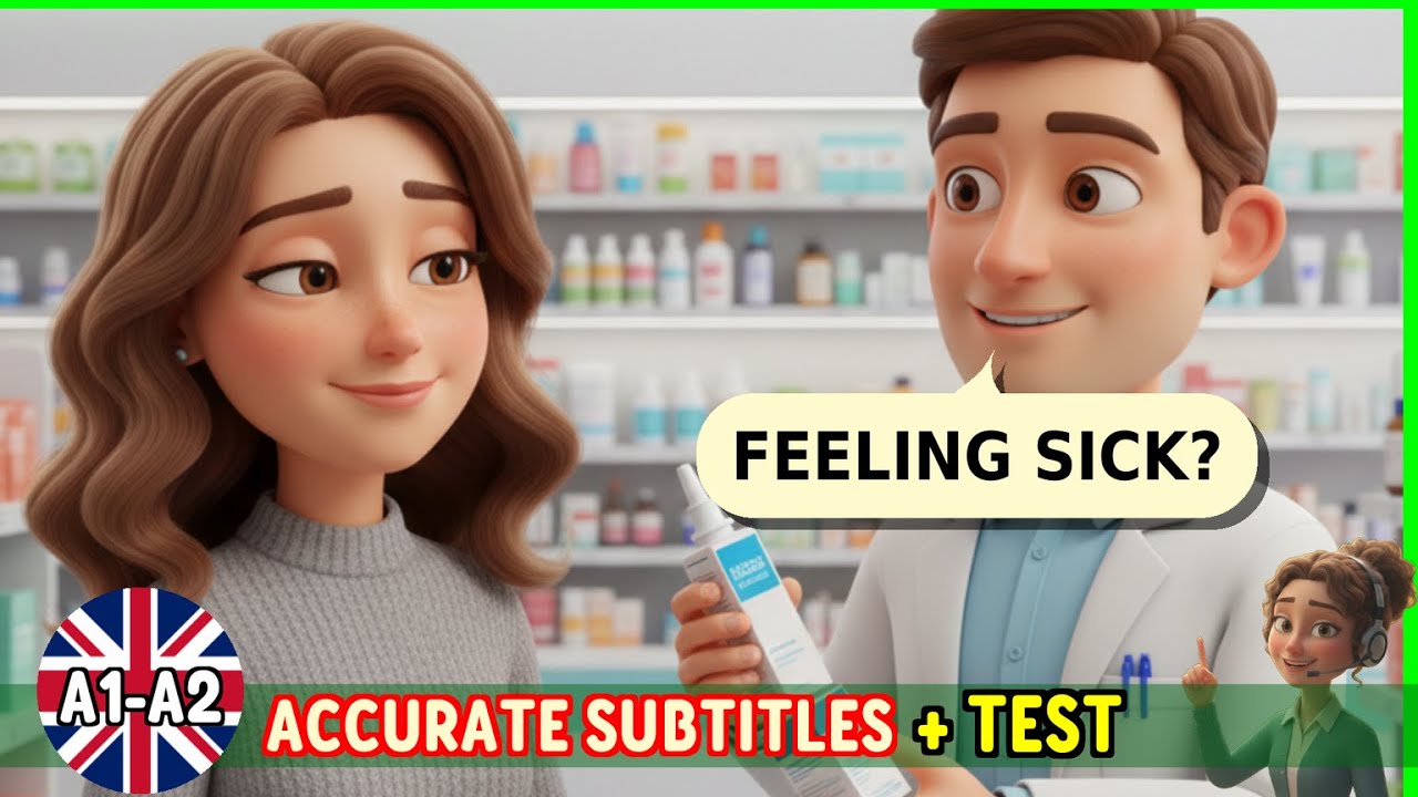 At the Pharmacy: Describing Symptoms & Buying Medicine (English A1-A2)