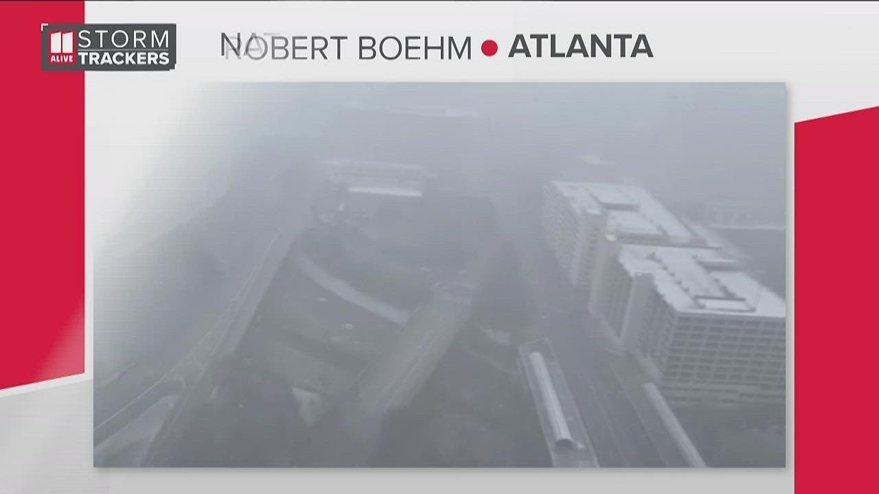 Snow begins melting in Georgia