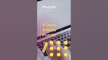 Thumbnail of 9 Dots 4 lines Puzzle #puzzle #shorts