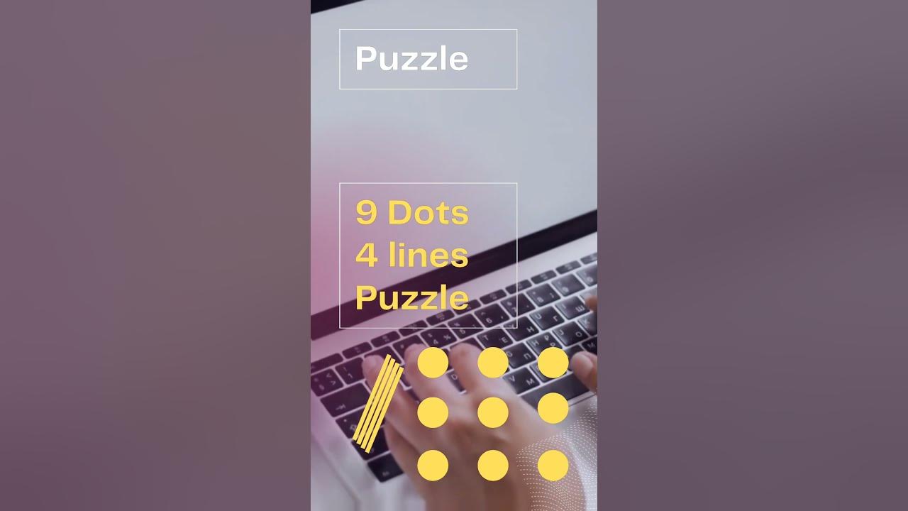 9 Dots 4 lines Puzzle #puzzle #shorts
