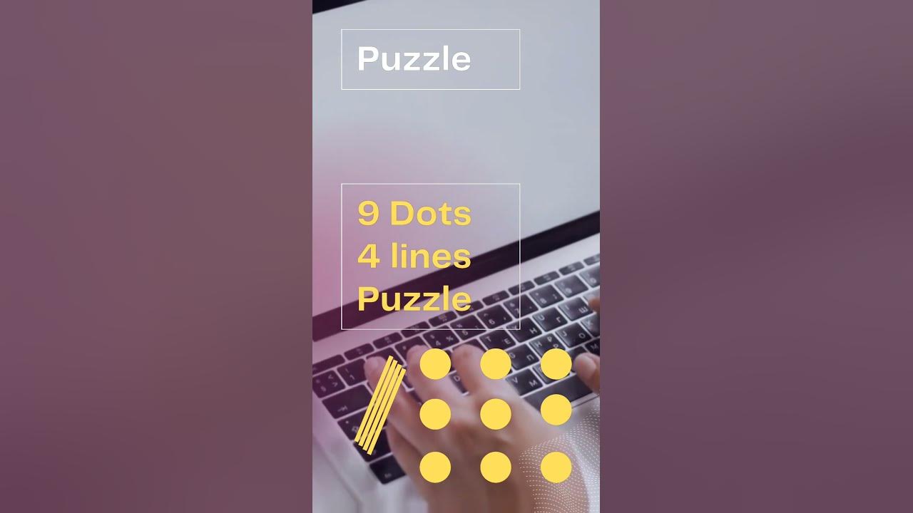 9 Dots 4 lines Puzzle #puzzle - YouTube