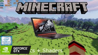 Acer Nitro 5 - Minecraft + Shaders - GTX 1050 Ti, Intel i5