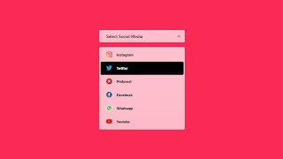 "Creating a Select Menu with HTML, CSS, and JavaScript | JavaScript beginner Tutorial"