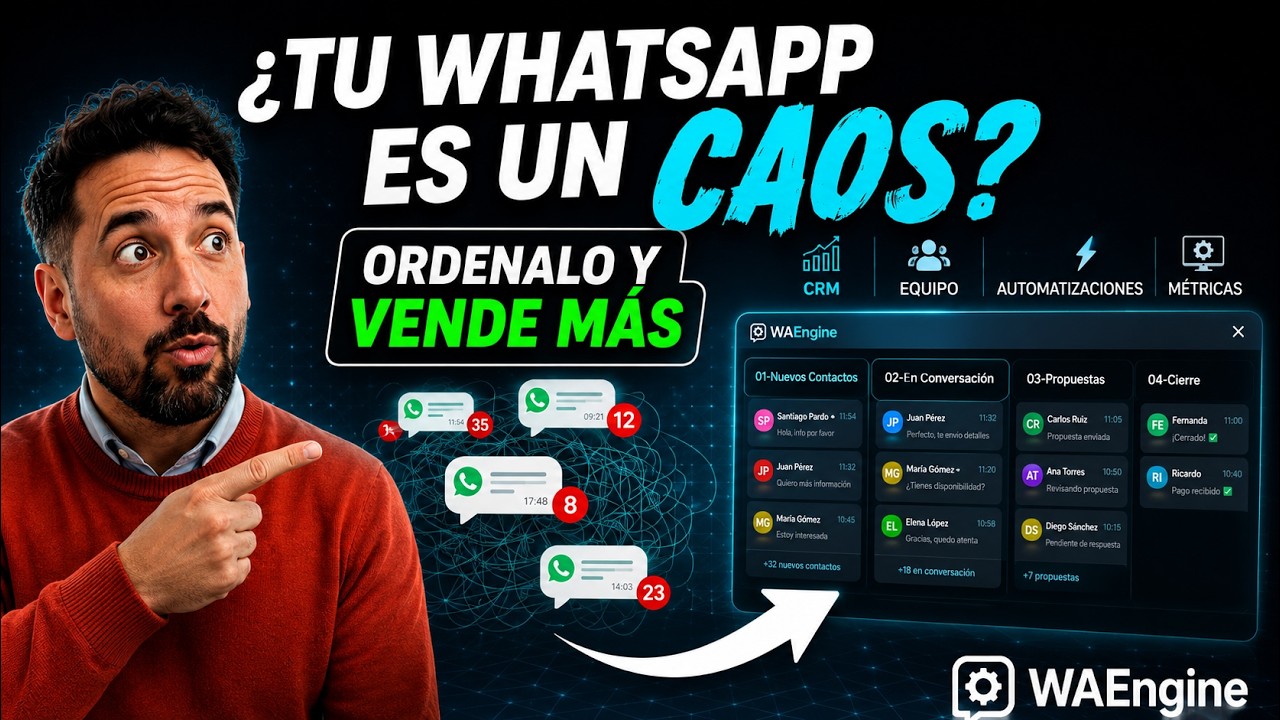 Cómo ordenar WhatsApp para vender más — CRM para WhatsApp paso a paso
