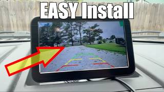 LeeKooLuu HD 1080P Backup Camera: 15-Min Easy Install 7 inch Large Screen Color Night Vision