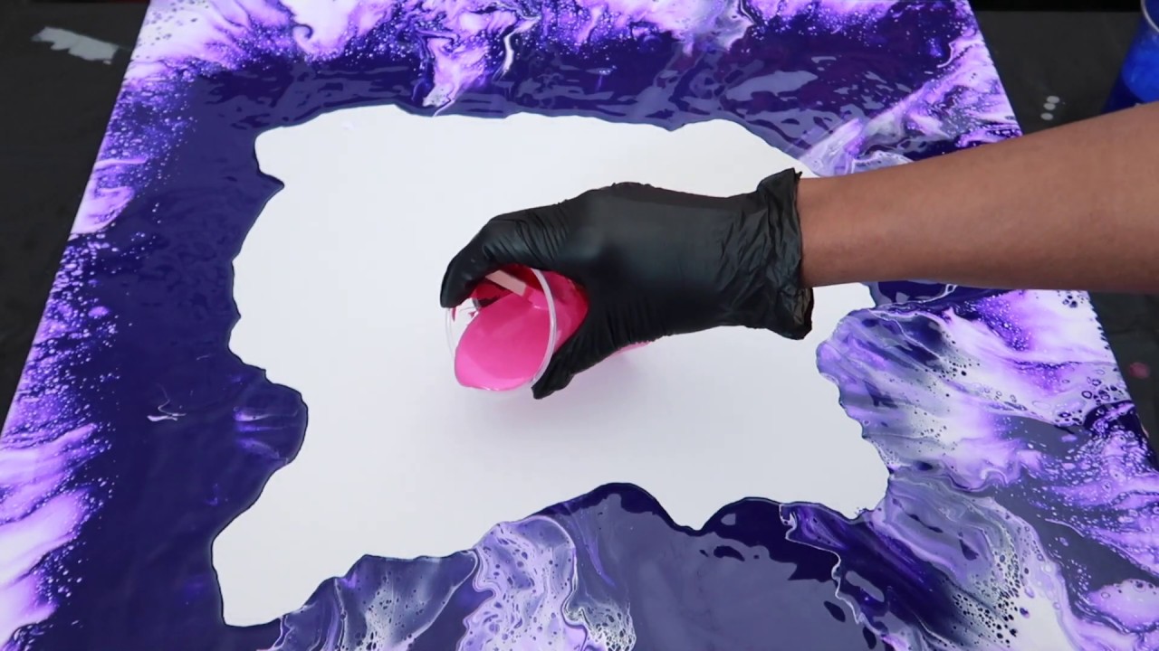NEW | Large Canvas| Acrylic | Fluid Art | Dutch Pour Technique ...