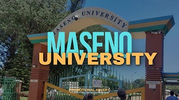 PROMOTIONAL ADVERT OF MASENO UNIVERSITY