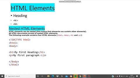 container tags and empty tags in html | html elements