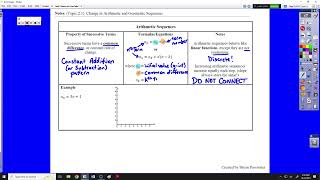 BP APPC Notes Topic 2-1 EN Arithmetic Sequences