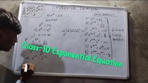 Class-10||Exponential Equation||Short Fixed questions 🔥😱😲💥||