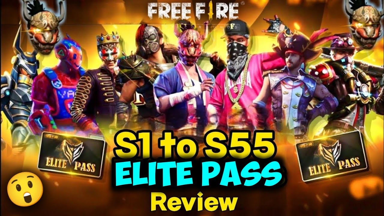 All Elite Pass Bundle Review In Free Fire Season 1 To Season 55 Elite