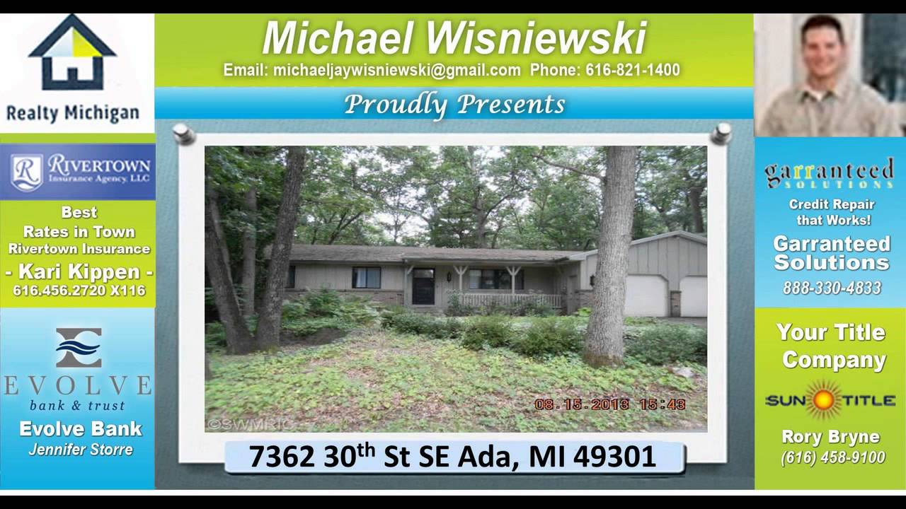 5 Bedroom Home For Sale at SE Ada MI 49301 YouTube