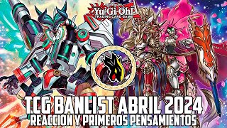 Yu-Gi-Oh! Banlist Abril 2024 Forbidden And Limited List - Reacción y primeros pensamientos