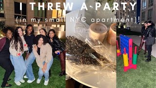My Housewarming Party | Prepping my apartment for guests, Hosting for the first time