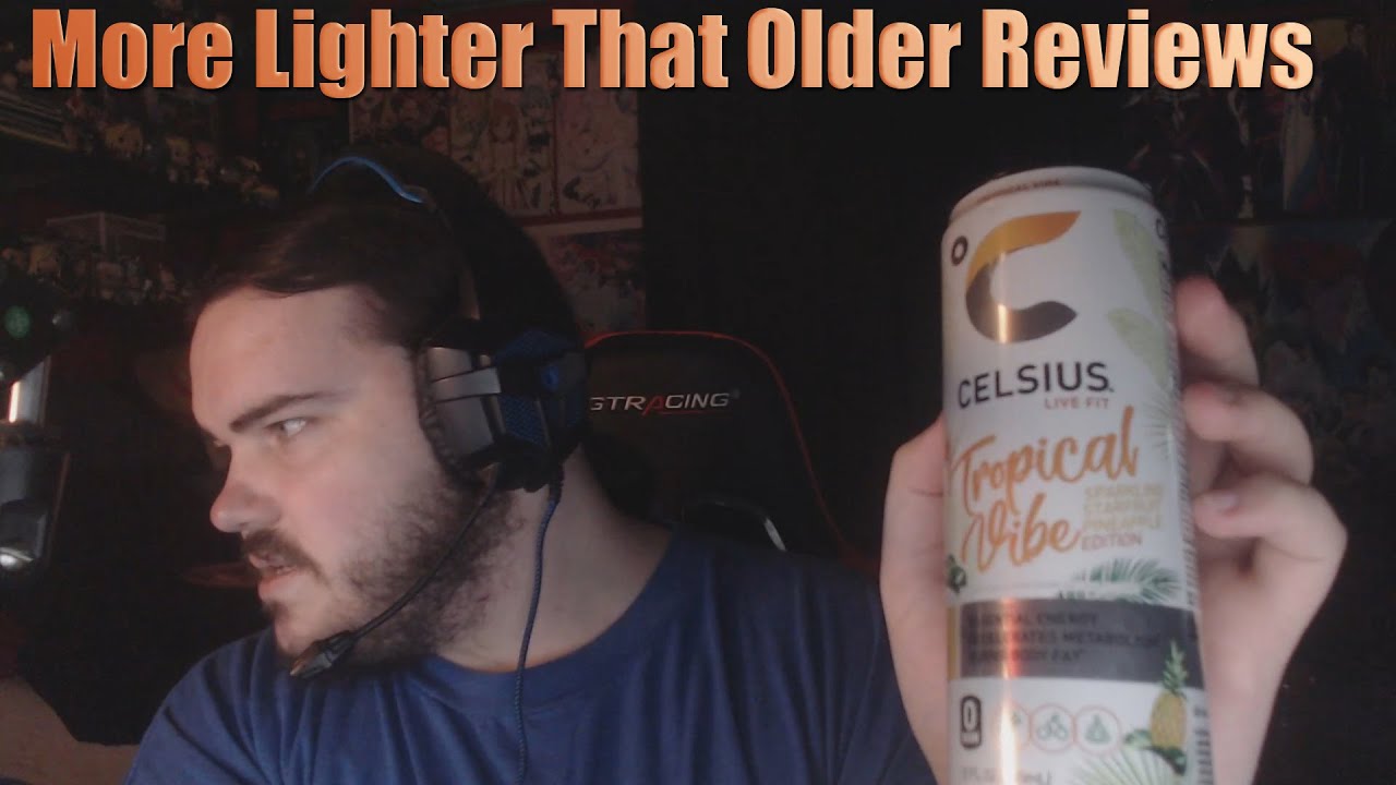 Celsius Live Fit Sparkling Energy Tropical Vibe Taste Reaction/Review More Light That Older Reviews