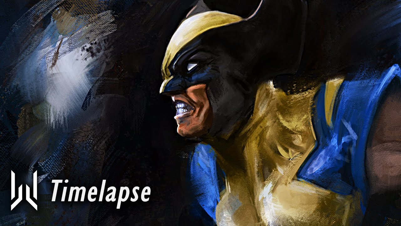 Wolverine Painting Timelapse || Photoshop, Paintstorm Studio