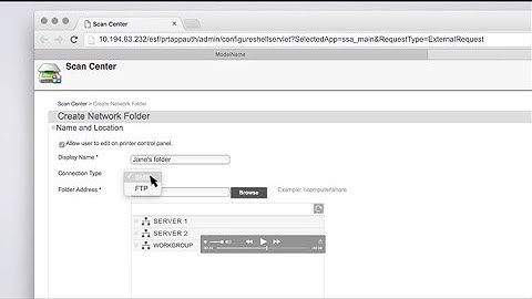 Scan Center—Creating a destination for administrators