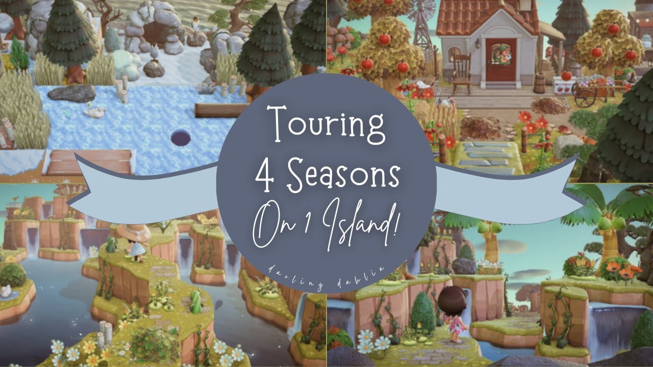 Touring 4 Seasons on 1 Island! || Animal Crossing: New Horizons ❄️🌼☀️🍁
