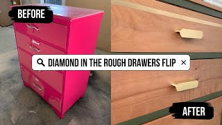 Pink drawers get an UNRECOGNISABLE makeover & restoration