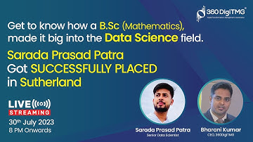 Interview with Sarada Prasad | Sutherland | Senior Data Scientist | 360DigiTMG