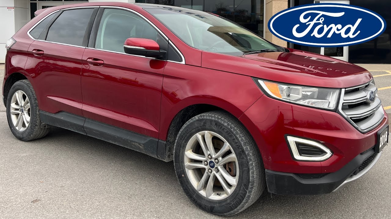 2018 Ford Edge SEL AWD w/ Panoramic in Ruby Red Tri-Coat Metallic Walk-Around *NO ACCIDENTS!*