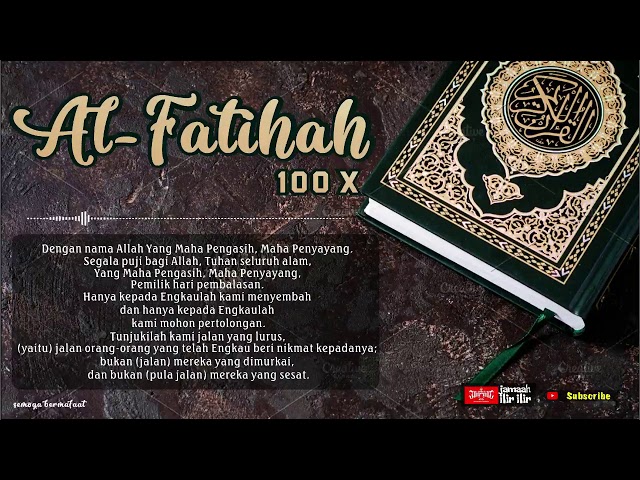 Surah Al Fatihah 100x class=