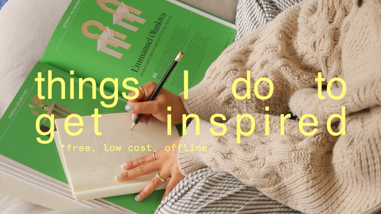 how I get inspired to make art (vlog) - YouTube