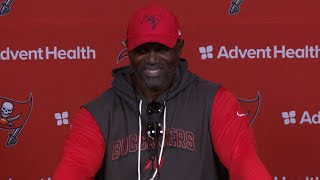 Todd Bowles on Tristan Wirfs & Chris Godwin Jr. Returning | Press Conference | Tampa Bay Buccaneers