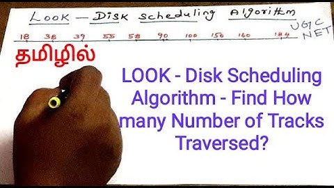 Operating System | LOOK Disk Scheduling Algorithm | Solved Problem | UGC NET CS | PG TRB CS | Tamil