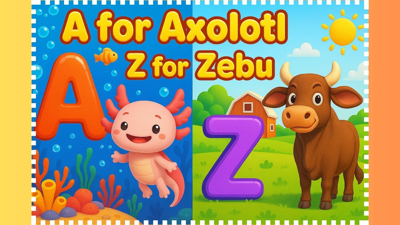 ABC Superhero Squad 🦸🔤 | A for Axolotl to Z for Zebu | Learn the