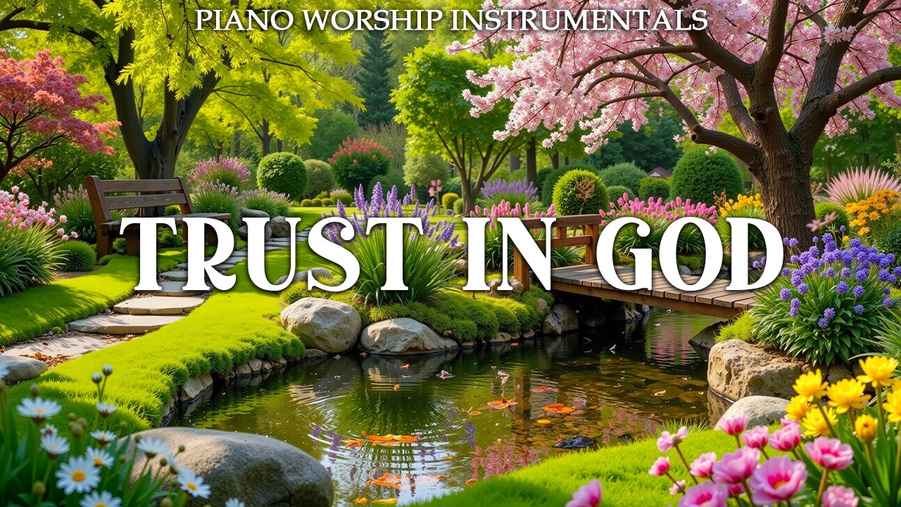 Trust In God : Soothing Worship Piano & Powerful Bible Verses With Beautiful Nature Scene