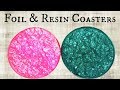 DIY Foil and Resin Coasters | Another Coaster Friday | Craft Klatch DIY Foil and Resin Coasters | Another Coaster Friday | Craft Klatch