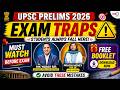 EXAM TRAPS Exposed 😱 UPSC & UP-PCS Prelims Mein Yahi Galti Sab Karte Hain! *IMPORTANT VIDEO