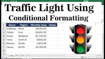 how to use conditional formatting traffic lights in excel