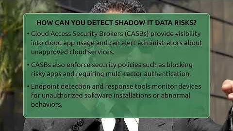 How Can You Detect Shadow IT Data Risks? - SecurityFirstCorp.com