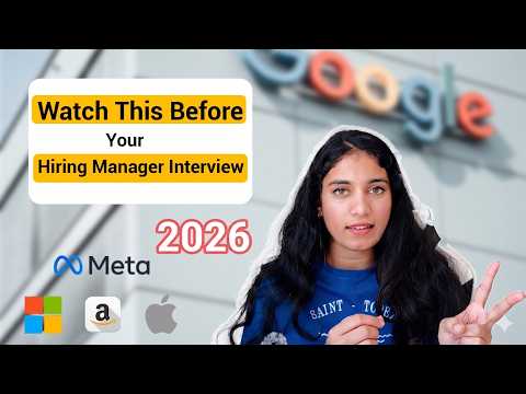 How to Crack the Hiring Manager Interview for Software Engineers 2026 |   Exact Questions and Prep