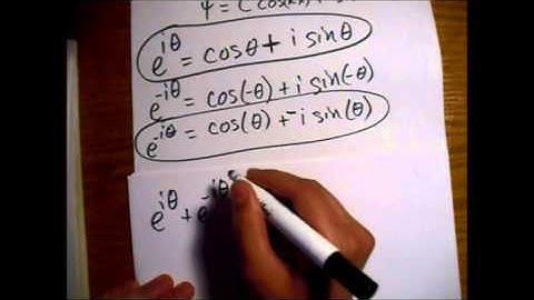 Griffiths Quantum Mechanics Problem 2.18: Trigonometric Functions and Complex Exponentials