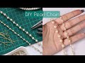 Handmade Pearl Chain - DIY Pearl Chain - How to make Pearl/bead chain - Pearl necklace - Pearl Chain