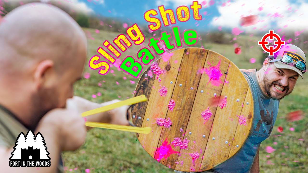 How to Use a Slingshot (Slingshot Paintball Challenge) YouTube