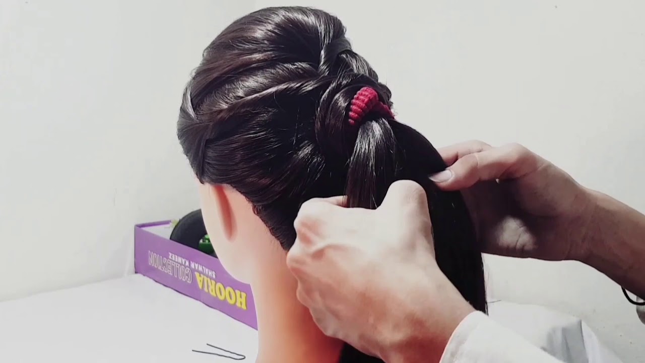 Celebrity Hairstyle For Red Carpet Party Gown Lehenga
