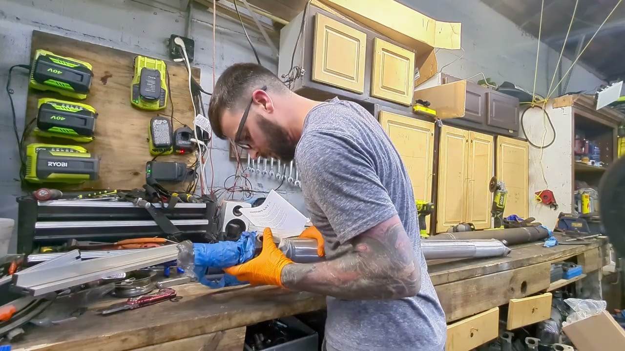 Installing a new aluminum driveshaft in a 65 Mustang