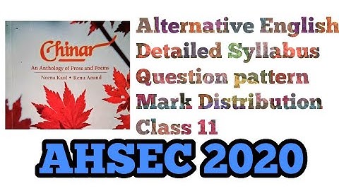 Alternative English Syllabus, Class 11